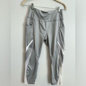 Avia leggings. Gray and white. Small